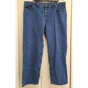 🆕️ Dakota Straight Leg Medium Wash Cotton Denim Blue Jeans 46x32